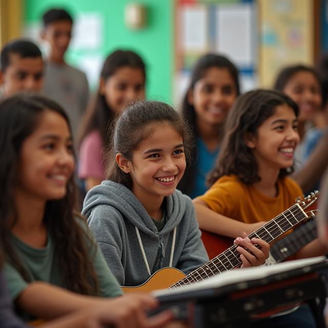 Estudiantes de música en Medellín